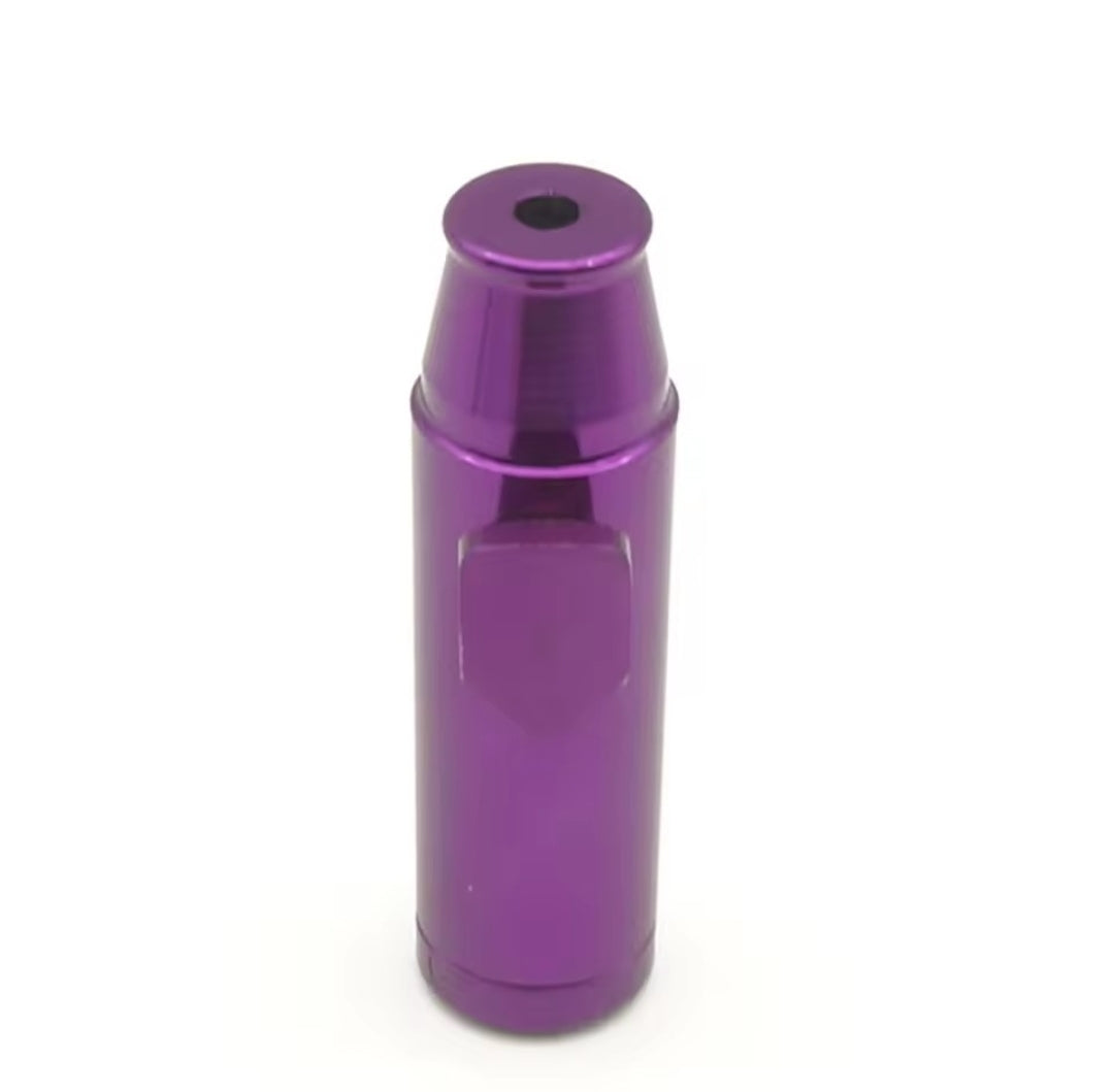Schnupfdosierer alu 3teilig violett, snusfarm.ch schnupfzubehör, schnupfmerchandise