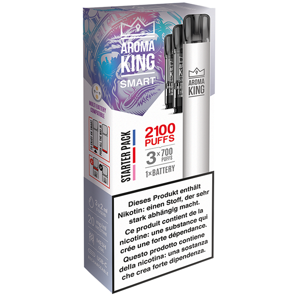 Aroma King SMART Starter Pack Battery + 3 Pods 20mg EOL