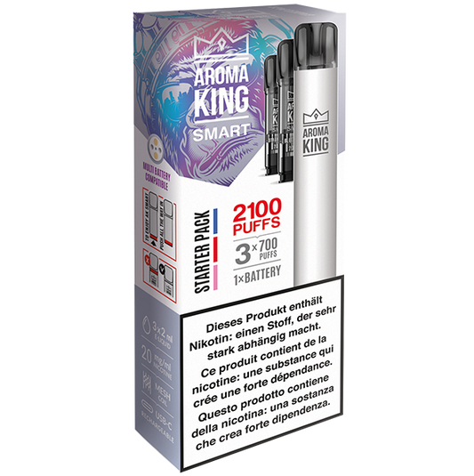 Aroma King SMART Starter Pack Battery + 3 Pods 20mg EOL