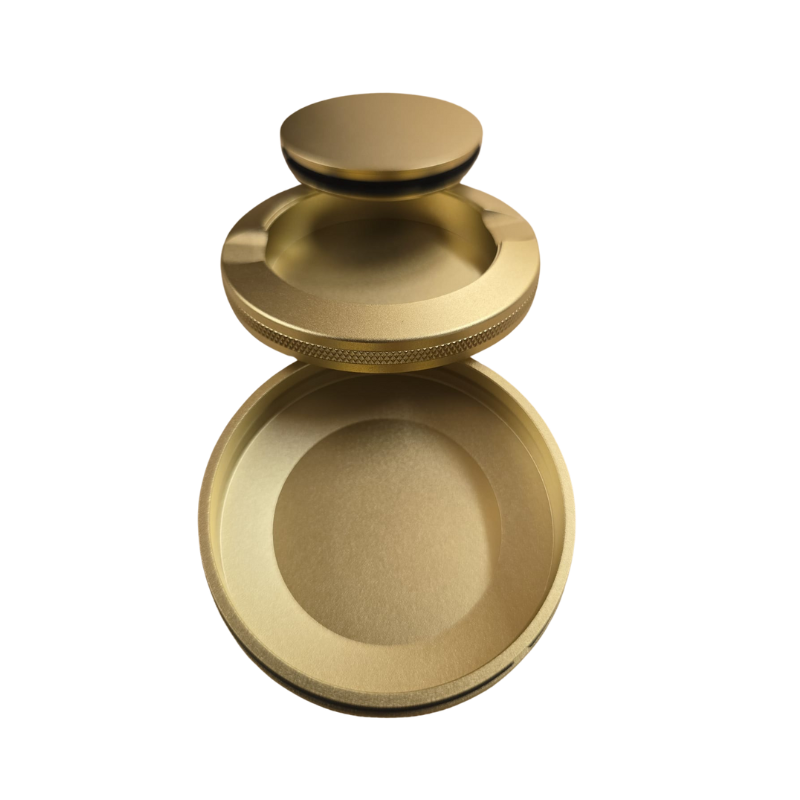 SNUS DOSE ALUMINIUM 3 TEILIG Gold