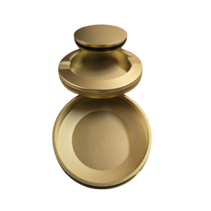 SNUS DOSE ALUMINIUM 3 TEILIG Gold