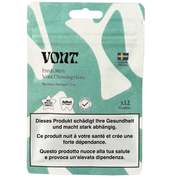 Vont Chewing Gum Fresh Mint 3mg