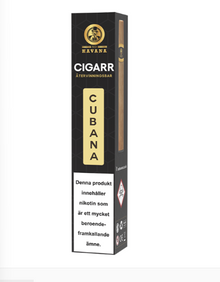 Zeigt ein Bild von einer e-Cigarre von cubana