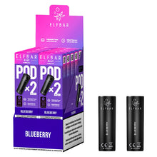 ELFBAR 4in1 Pods Blueberry 20 mg in der Originalverpackung mit fruchtigem Blaubeer-Design. Vorgefüllte Pods für das ELFBAR 4in1 Pod-System mit intensivem Blueberry-Geschmack und 20 mg Nikotinsalz.