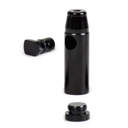 Schnupfdosierer alu 3teilig schwarz snusfarm.ch schnupfzubehör, schnupfmerchandise
