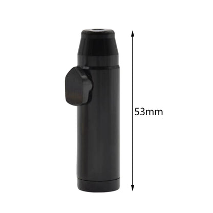 Schnupfdosierer alu 3teilig schwarz, snusfarm.ch schnupfzubehör, schnupfmerchandise